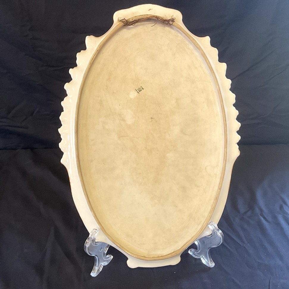 Antique Limoges France Hand Painted Marie Antoinette in Ormolu