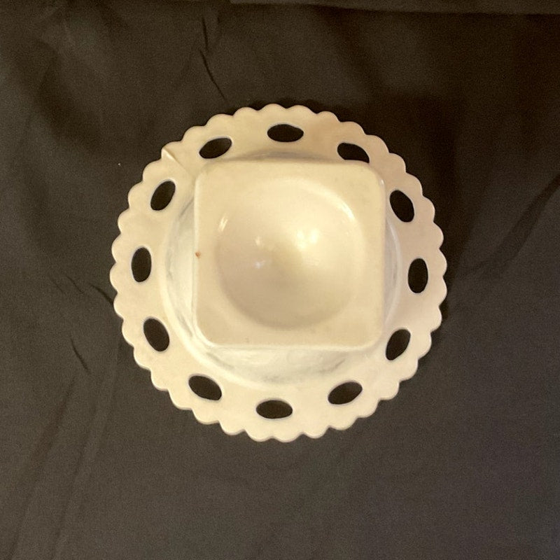 Vintage Milk Glass Compote/Pedestal Dish