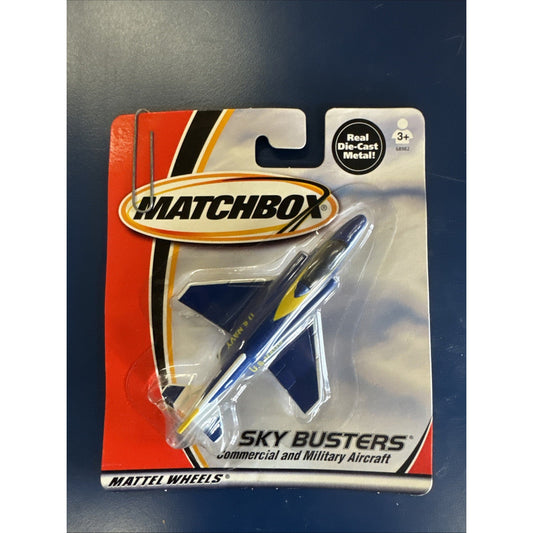 Matchbox Sky Busters F-4 Jet – US NAVY Blue Angels Diecast (1:64, NIB)