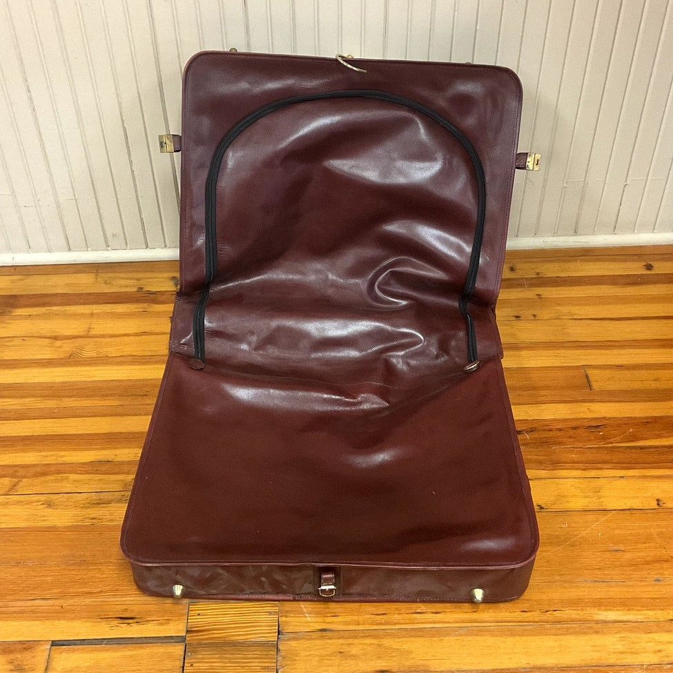 Vintage Brown Leather Bottega Veneta Large Garment Bag