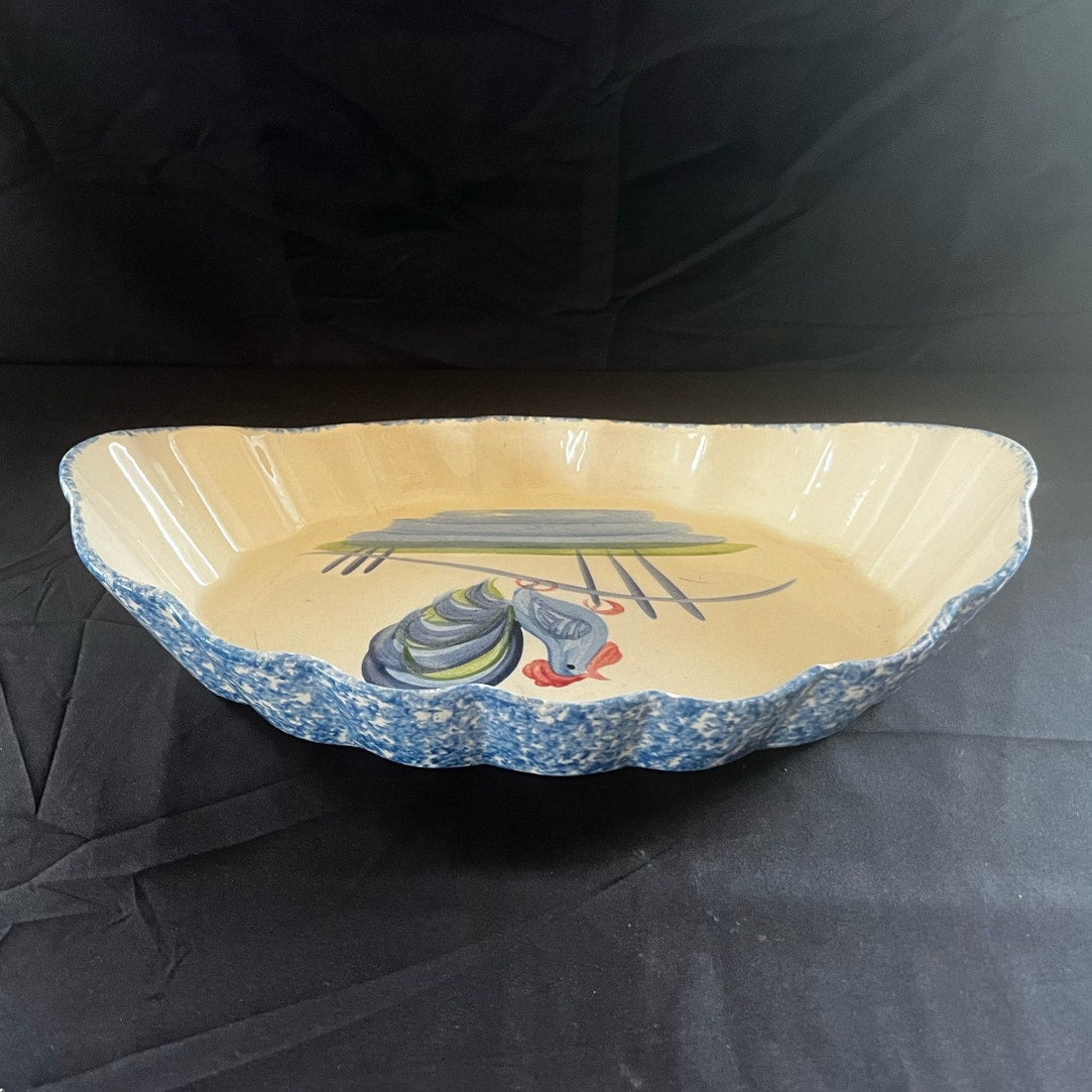 Vintage 1970's Laurie Gates L.A. Pottery Serving Bowl