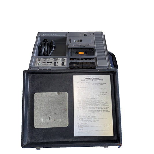 Sharp RD-680AV Professional Cassette Recorder PA System - Vintage, Tested