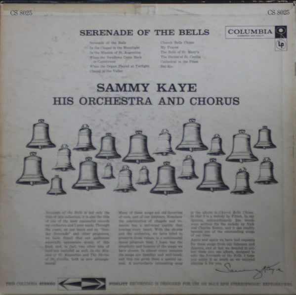 Sammy Kaye And His Orchestra : Serenade of the Bells (LP,Stereo)