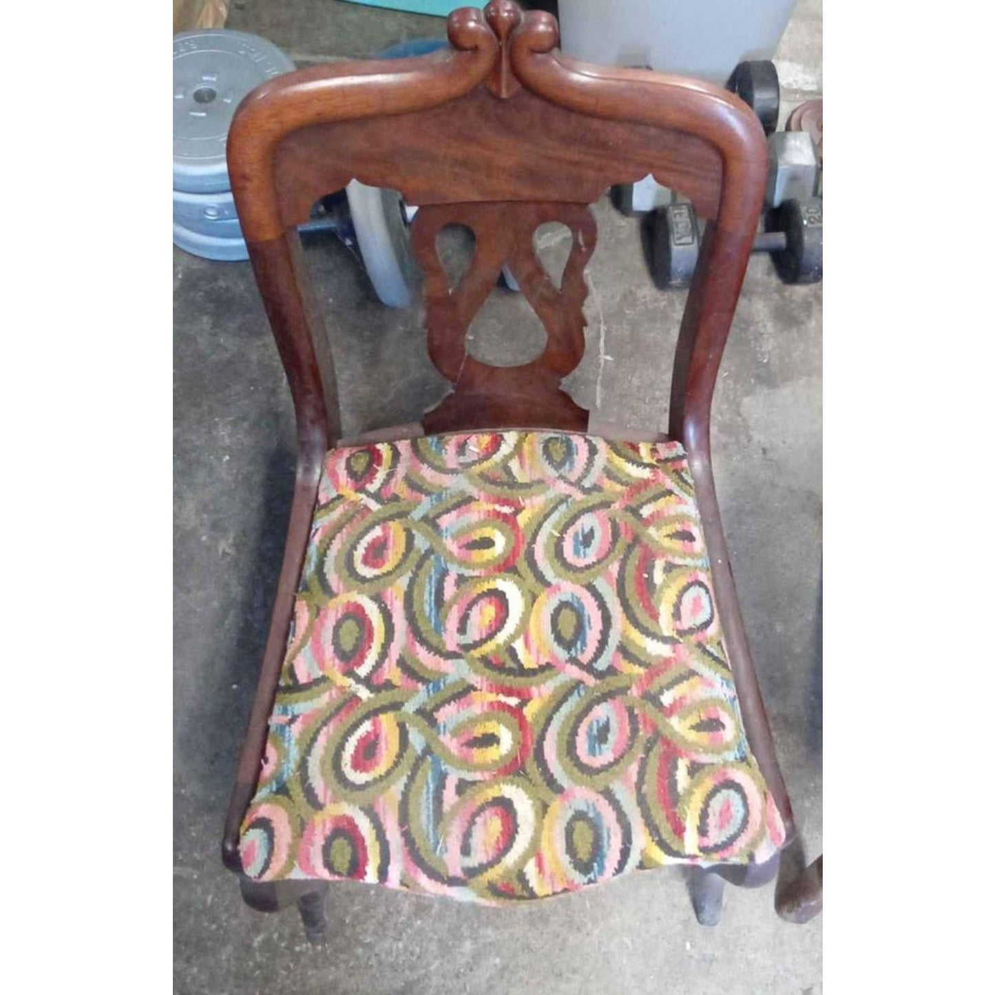 Vintage Solid Wood Chair Child Size