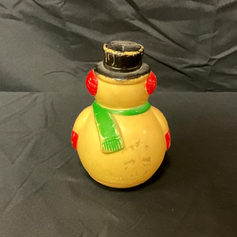 Vintage Roly Poly Snowman Musical Toy by Kiddie Products, Avon Mass