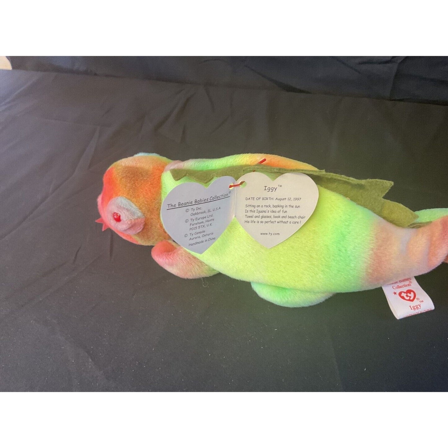 Vintage TY Beanie Baby - "Iggy," 1997