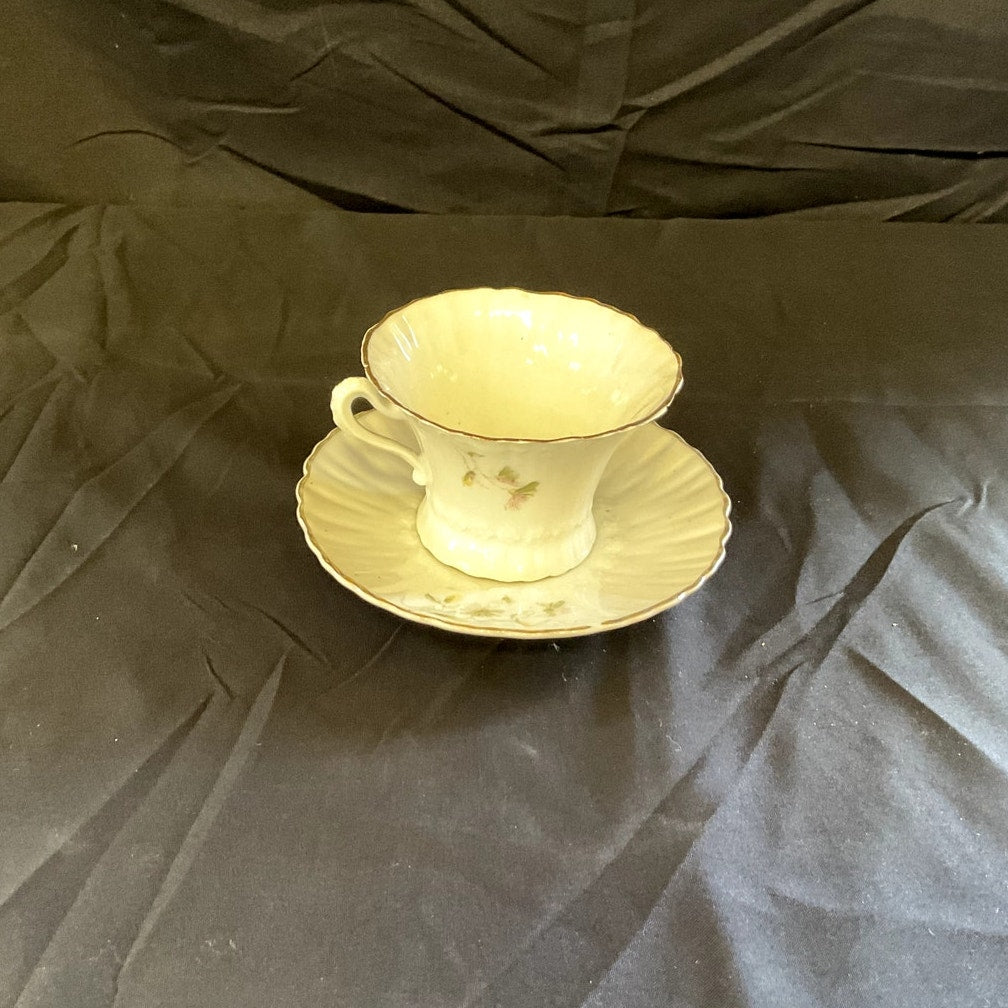 Antique Bone China Hand Painted Weimar Tea cup & Saucer