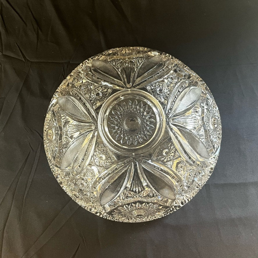 Antique EAPG Pressed Glass Large Serving Bowl