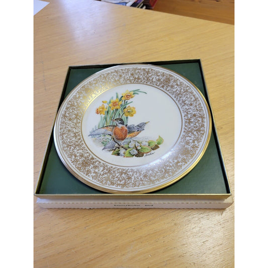 Lenox Boehm Collectible Bone China Robin Plate