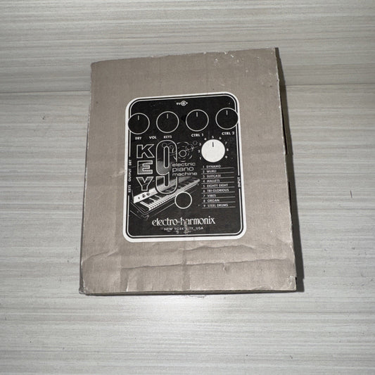 Electro-Harmonix Key 9 Electric Piano Machine Pedal w/ Box, Power, Manual