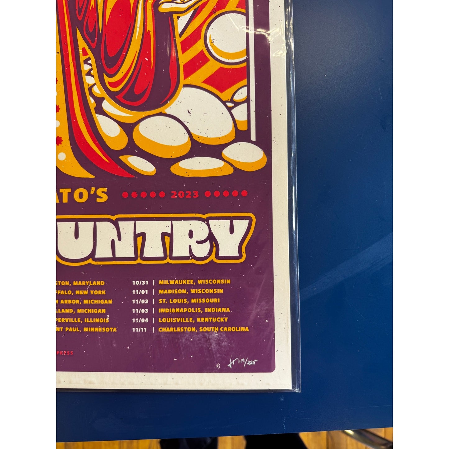 Cosmic Country Fall Tour Poster – Joel Hunter – Oct–Nov 2023 – 24x18 – Ltd Ed
