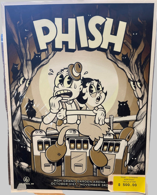 Phish 11/3/18 Vegas Minsloff Poster. 142 out of 1000.