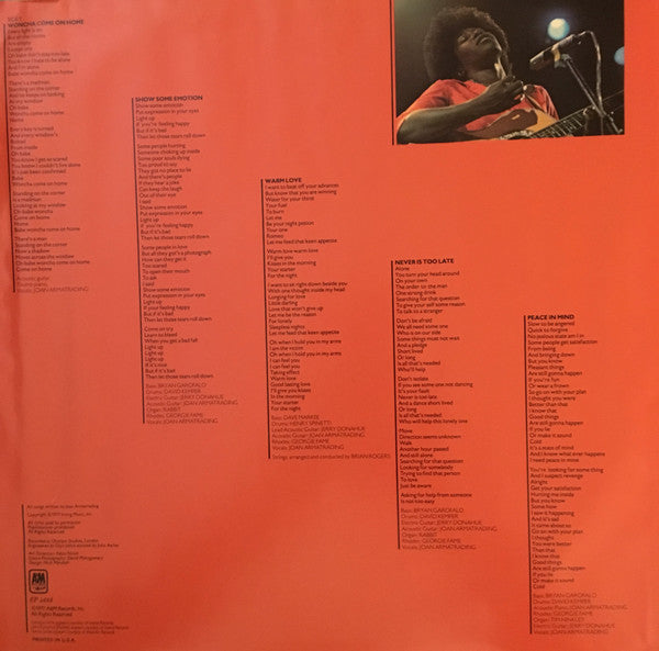 Joan Armatrading : Show Some Emotion (LP,Album)