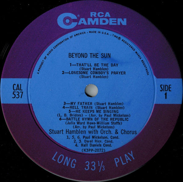 Stuart Hamblen : Beyond The Sun (LP,Album)
