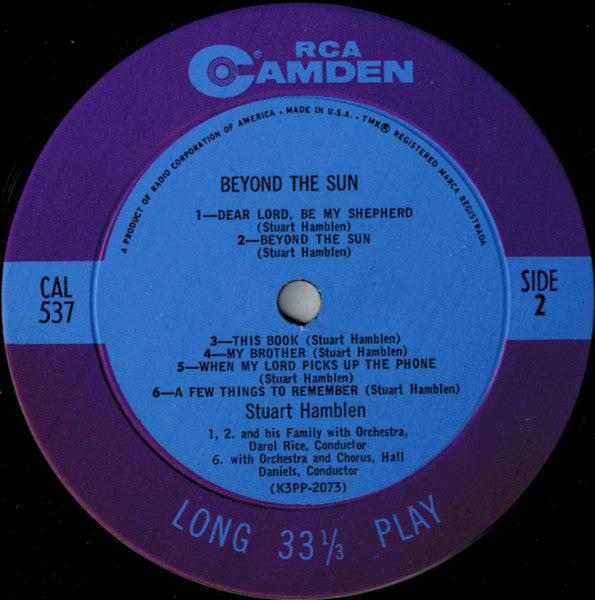 Stuart Hamblen : Beyond The Sun (LP,Album)