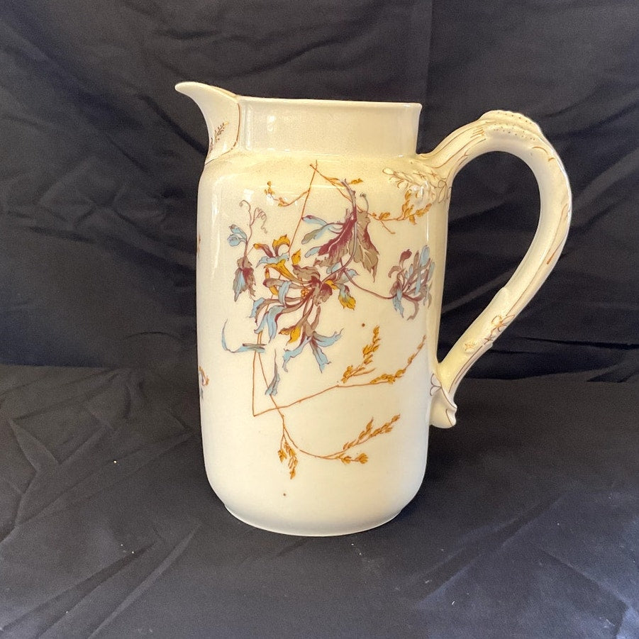 Antique Haviland Limoges Floral Pitcher