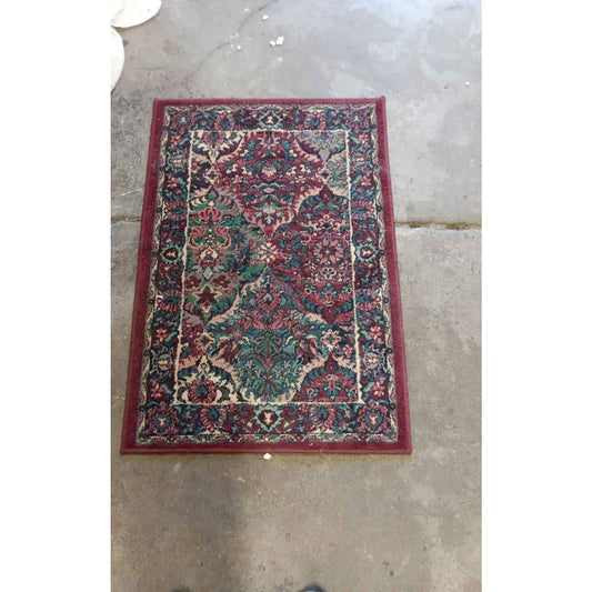 Vintage Wool Area Rug 39.5" x 27.25"