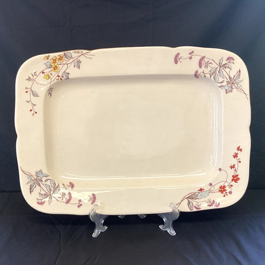 Antique Karlsbad BBD Large Rectangular Porcelain Serving Tray