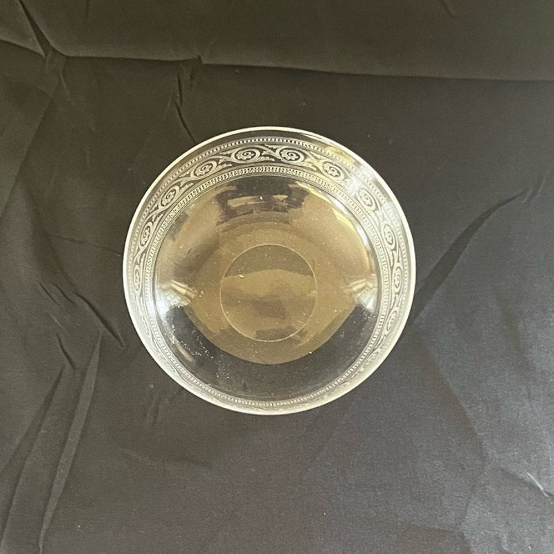 Victorian Style Etched Glass Finger Bowl