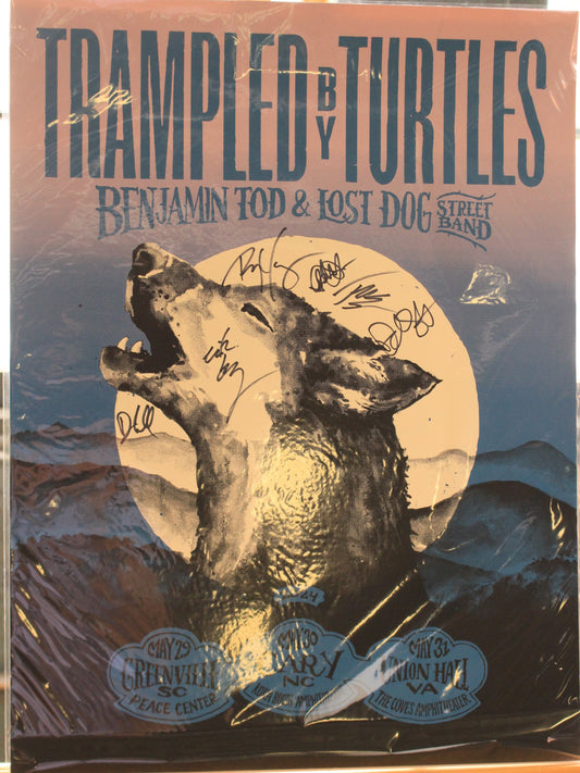 Ben Tod & Trampled by Turtles Tour Poster – Signed – May 29–31, 2024 – 24x18
