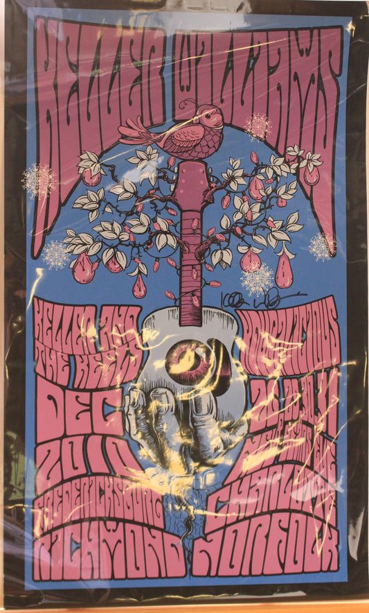 Keller Williams Signed Tour Poster – Dec 26–31, 2010 – 23x14 – Limited Print