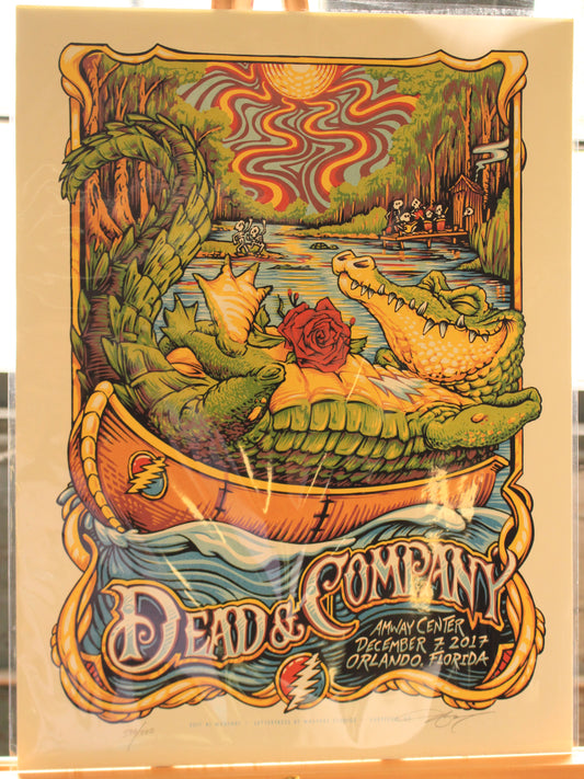 Dead & Company Concert Poster – Zeb Love – Mansfield MA – Sept 2–3, 2021