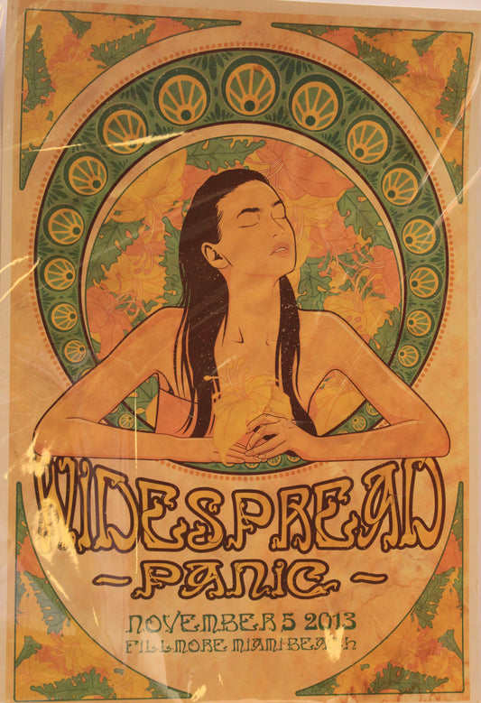 19"x13"-Widespread Panid-Filmore-11-05-13-Miami Beach-Chuck Sperry-Signed-Poster