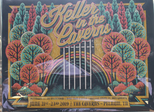 Keller Williams Concert Poster – The Caverns Pelham TN – June 21–23, 2019