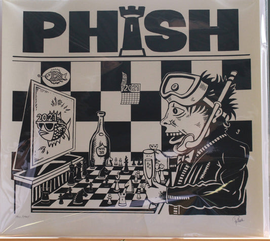 Phish 1995 Dinner & a Rematch Print – Pollock – Limited Edition – 15.5 x17