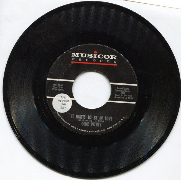 Gene Pitney – It Hurts To Be In Love (1964, Musicor Records)