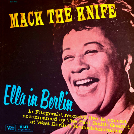 Ella Fitzgerald – Mack The Knife (Ella In Berlin) (1960, Verve Records)