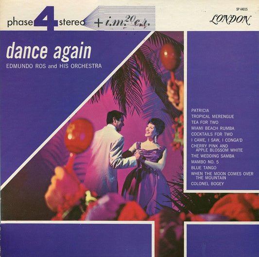 Edmundo Ros & His Orchestra – Dance Again (1962, London Records)