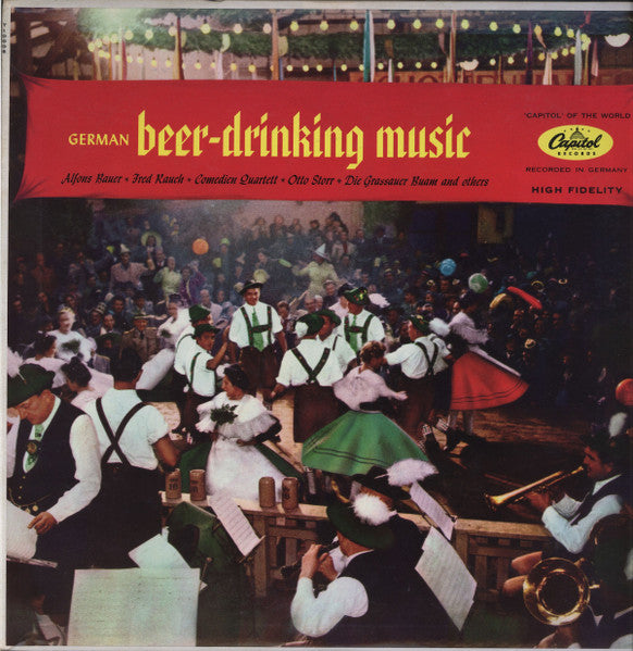 Various – German Beer-Drinking Music (1957, Capitol Records)