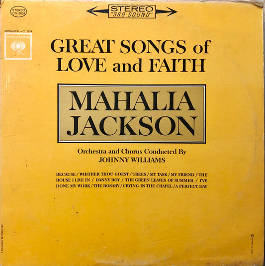 Mahalia Jackson – Great Songs Of Love And Faith (1962, Columbia)