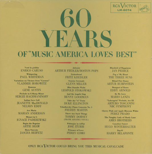 Various – 60 Years Of "Music America Loves Best" (1959, RCA Victor Red Seal)