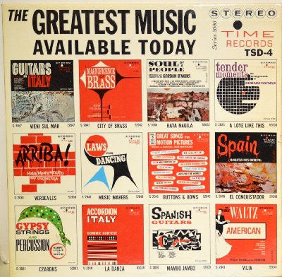 Various – The Greatest Music Available Today (Time Records (3))