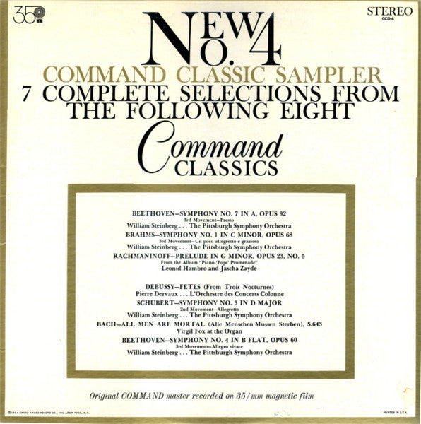 Various – Command Classics Sampler (1964, Command)