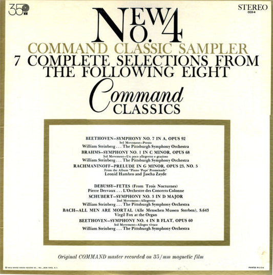 Various – Command Classics Sampler (1964, Command)