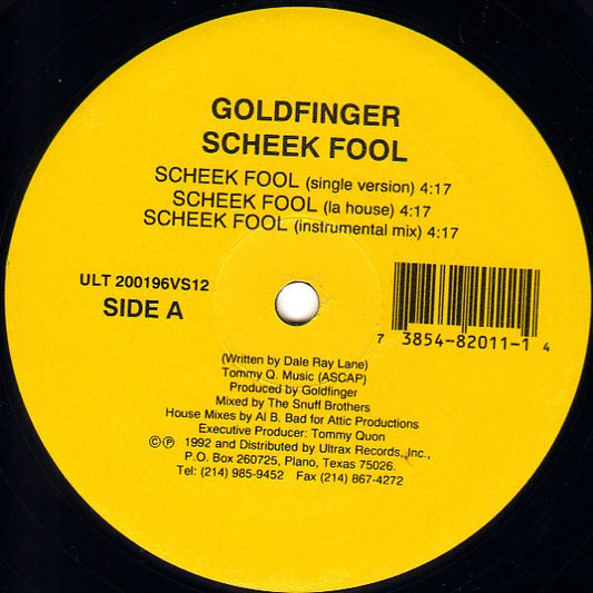 Goldfinger (22) – Scheek Fool (1992, Ultrax Records)
