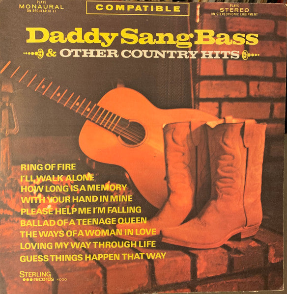Various – Daddy Sang Bass & Other Country Hits (Sterling Records (10))