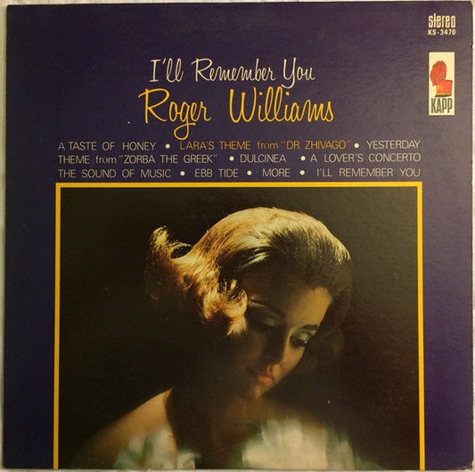 Roger Williams (2) – I'll Remember You (1967, Kapp Records)