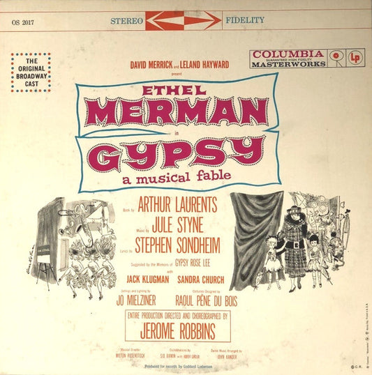 Ethel Merman – Gypsy - A Musical Fable (1959, Columbia Masterworks)
