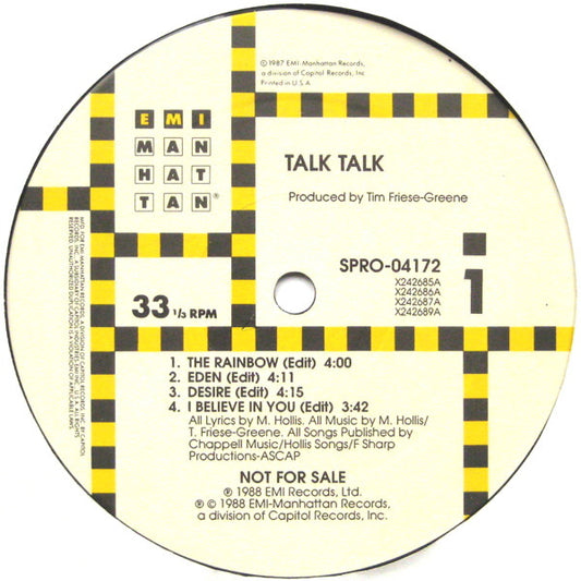 Talk Talk – Let The Music Speak (The Spirit Of Eden) (1988, EMI-Manhattan Records)