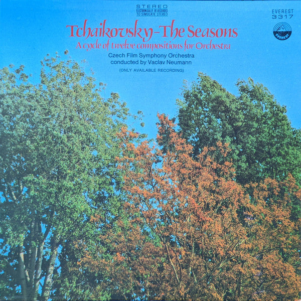 Pyotr Ilyich Tchaikovsky|Czech Film Symphony Orchestra|VÃ¡clav Neumann – The Seasons: A Cycle Of Twelve Compositions For Orchestra (1971, Everest)