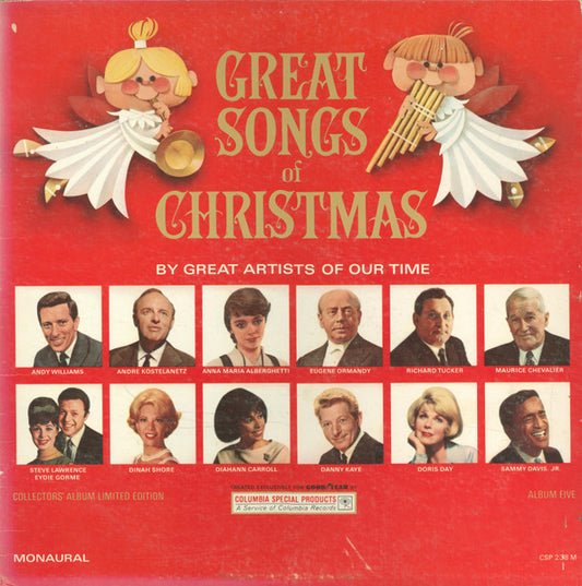 Various – The Great Songs Of Christmas (By Great Artists Of Our Time) Album Five (1965, Columbia Special Products)