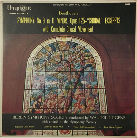 Ludwig van Beethoven – Symphony No. 9 In D Minor, Opus 125 "Choral" Excerpts With Complete Choral Movement (Ultraphonic (2))
