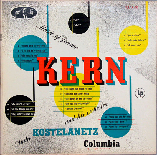Jerome Kern|AndrÃ© Kostelanetz And His Orchestra – Music Of Jerome Kern (1955, Columbia)