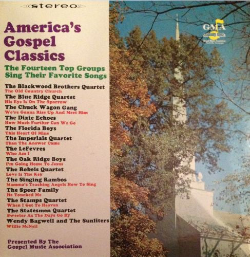 Various – America's Gospel Classics (1968, Canaan Records)