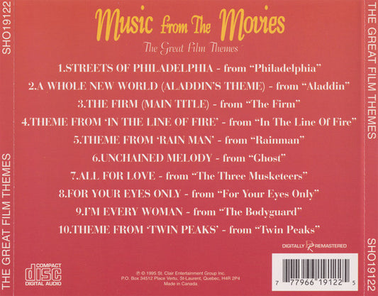 Unknown Artist – Themes From Great Movies (1995, St. Clair Entertainment Group, Inc.)
