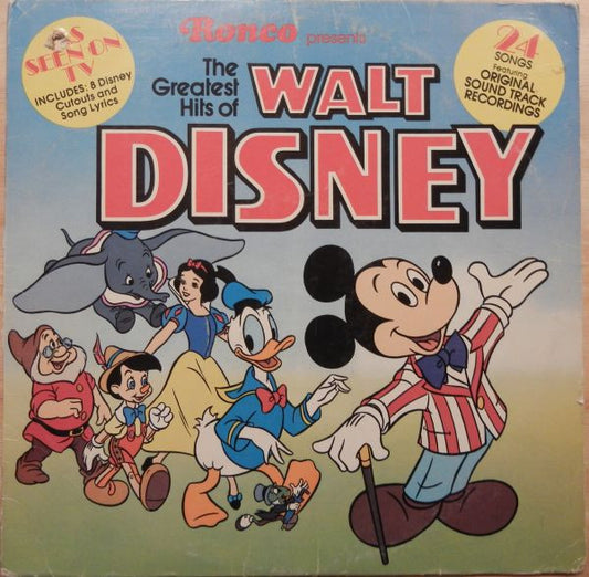 Various – The Greatest Hits Of Walt Disney (1976, Ronco)
